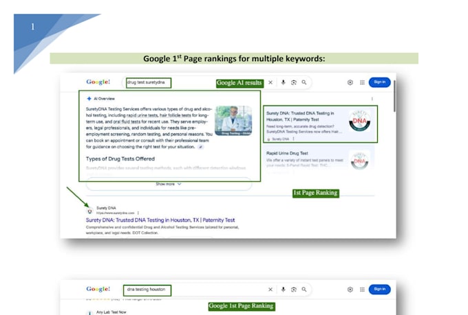 do webflow website SEO service for google ai rankings